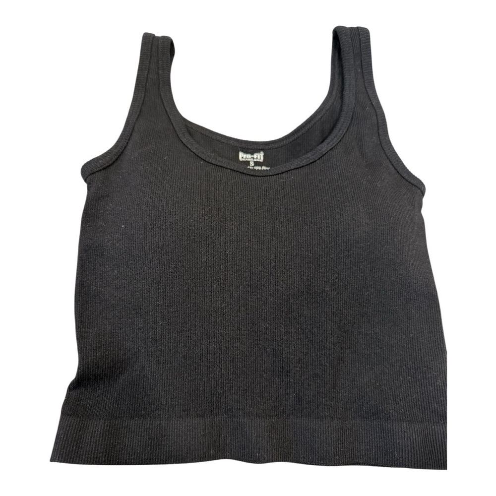 Black Sleeveless Fitted Crop Bodysuit